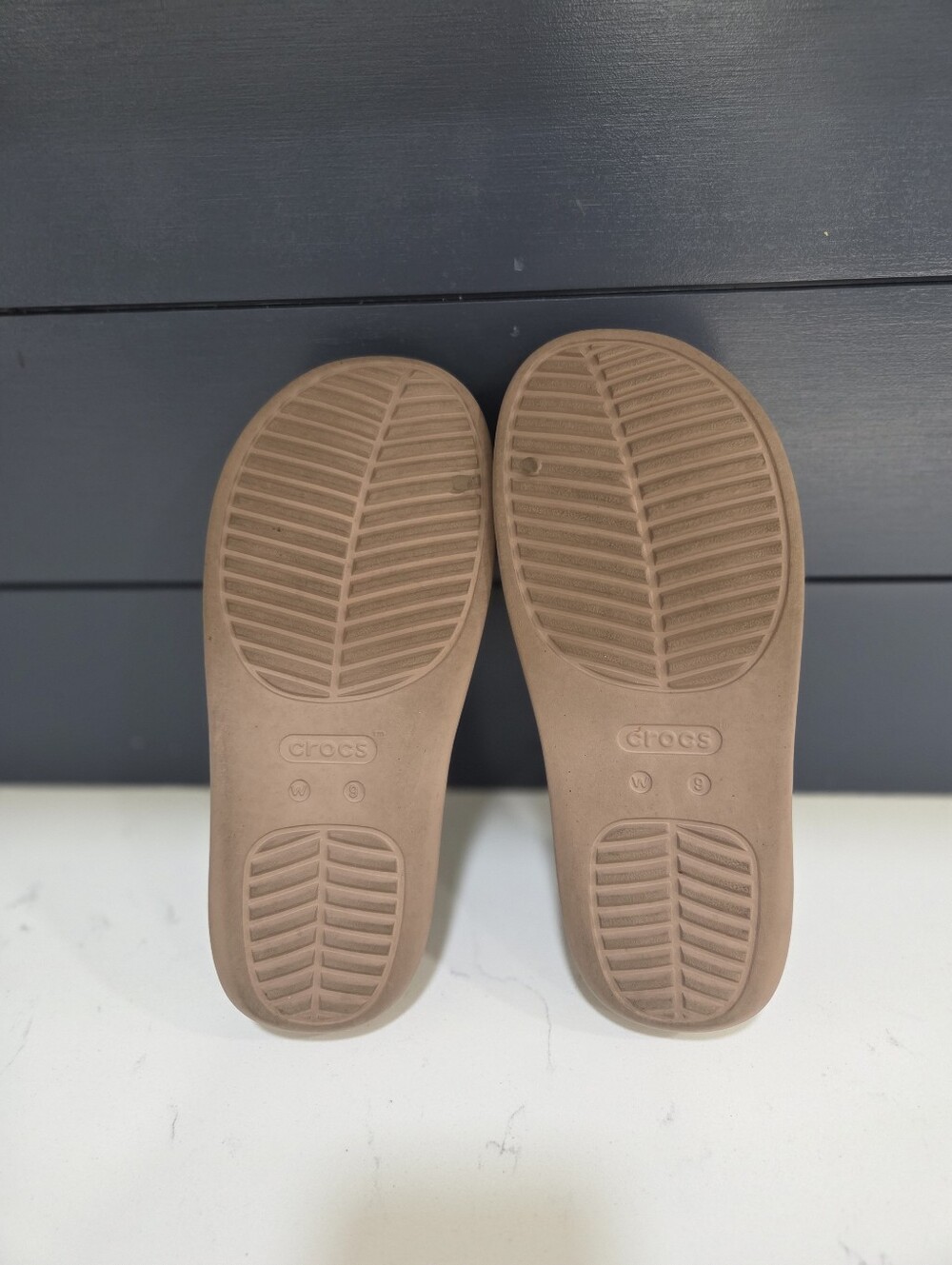 Crocs Women’s Brown Slide Sandals - Picture 8 of 11